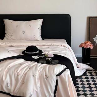 French设计师款 浪漫舒适花卉亲肤四件套 奥地利60支兰精天丝棉法式