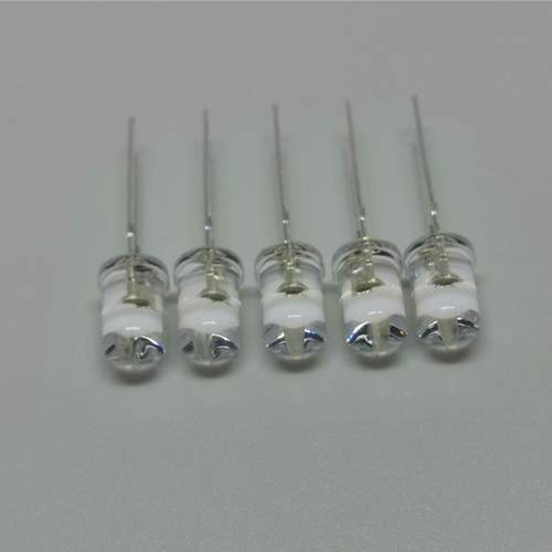 大促销5mm圆头白光0.2w直插led超高亮led灯珠白光led台灯专用