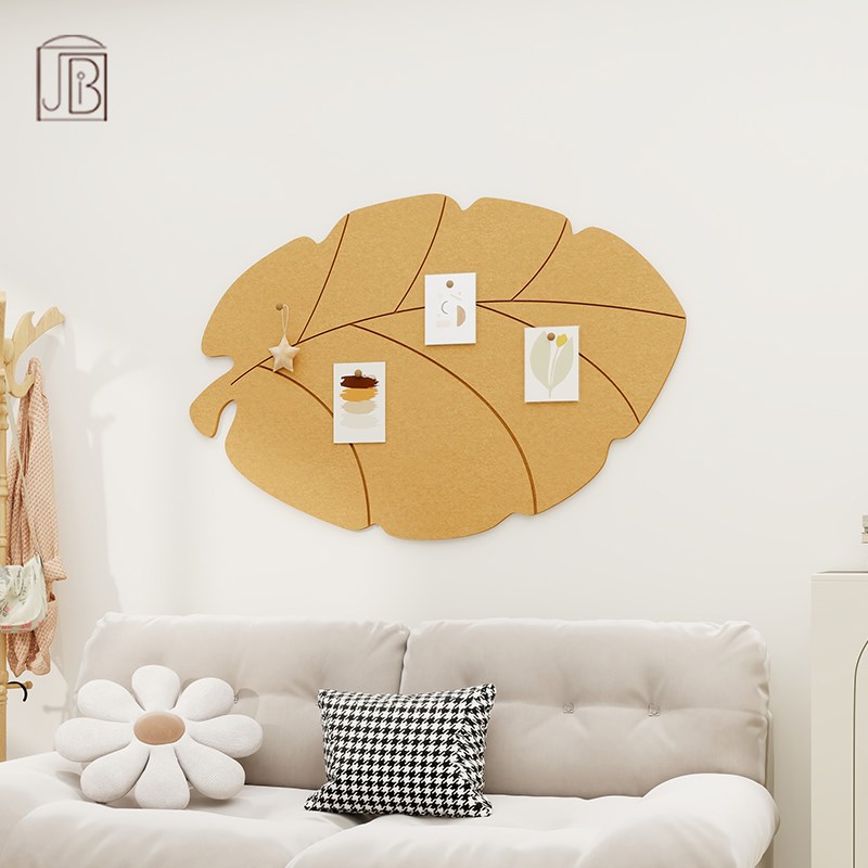 简约现代风毛毡树叶墙贴客厅背景墙创意装饰画3d立体免打孔照片墙图片