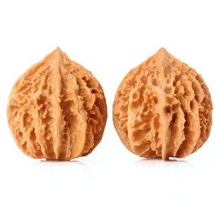 野外生八棱灯笼核桃扎手多u刺深纹圆润文玩把件送礼老人2对精选品