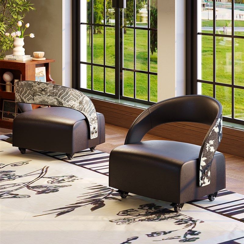 万向轮小凳子家用软包p板凳滑轮移动矮凳客厅沙发凳带靠背懒人椅,住宅家具,万向轮凳,淘宝优惠券,粉丝福利购,淘宝优惠卷