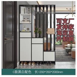 客厅玄关柜隔断双面入户门厅鞋 轻奢新款 柜屏风多功能衣帽架一体