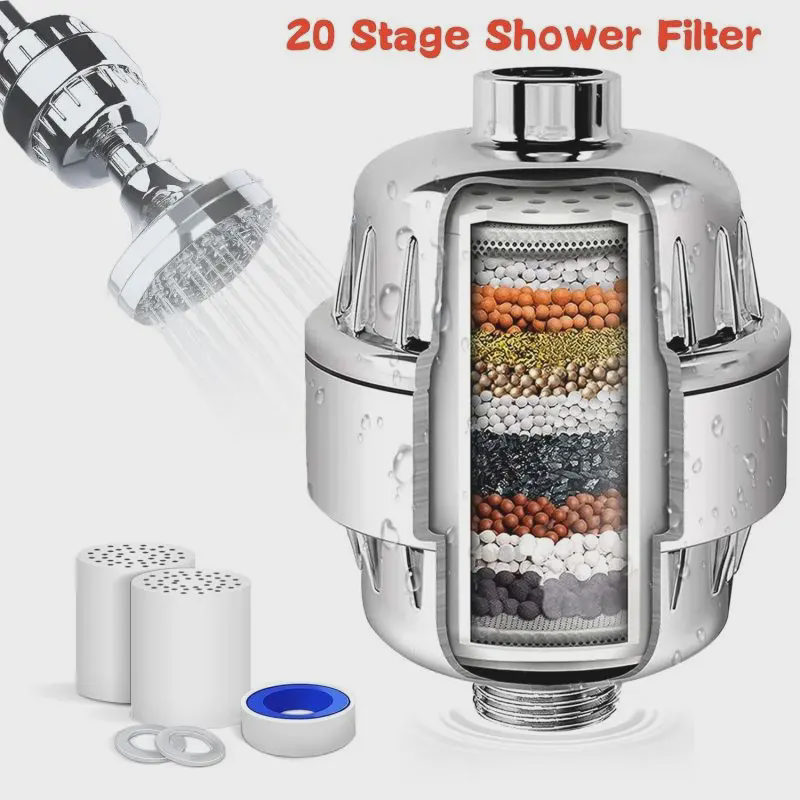 20 Stages High Output Shower Water Filter to Remove Chlorine