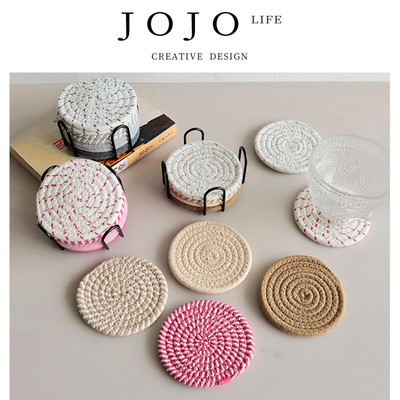JOJO'S L. PD.Proceedings.杯架杯垫棉绳马克杯垫隔热垫 | 会稿
