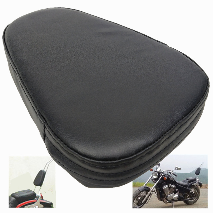 摩托车改装复古舒适靠背垫 三角皮革靠背垫 摩托车后靠背 靠背包