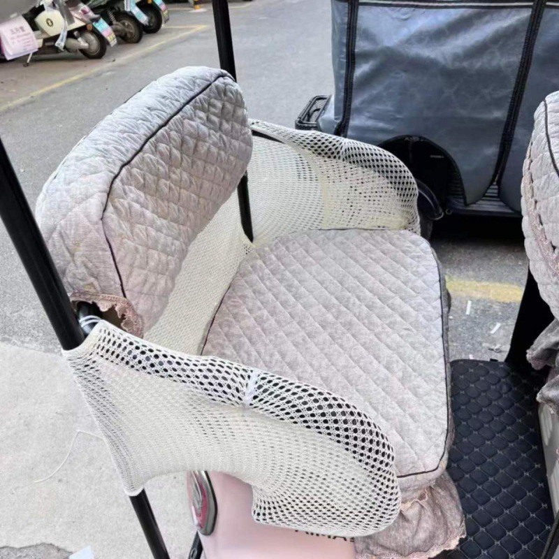 防漏网电动三轮车后排座位防护小孩儿童防护网物品防落安全网