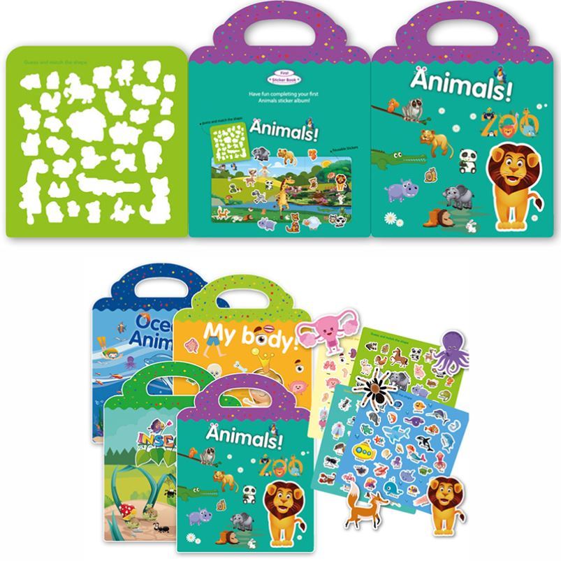 Children's Reusable Stickers Books Kawaii Stationery Sticker