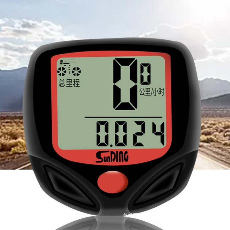 顺东山地公路自行车码表中文有线无线夜光迈速表记速器速度里易烊