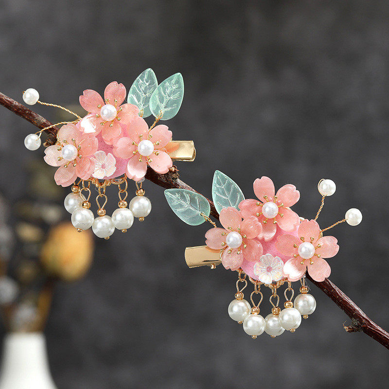 汉服头饰手工古风对夹发饰古典花瓣盘发夹子旗袍古装流苏发簪仙气,饰品/流行首饰/时尚饰品新,发饰,淘宝优惠券,粉丝福利购,淘宝优惠卷