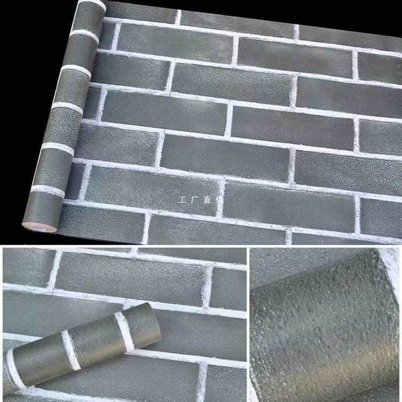 砖纹自粘贴纸饭店墙围酒店腰线墙裙墙纸防水仿砖壁纸烧烤店墙贴饰