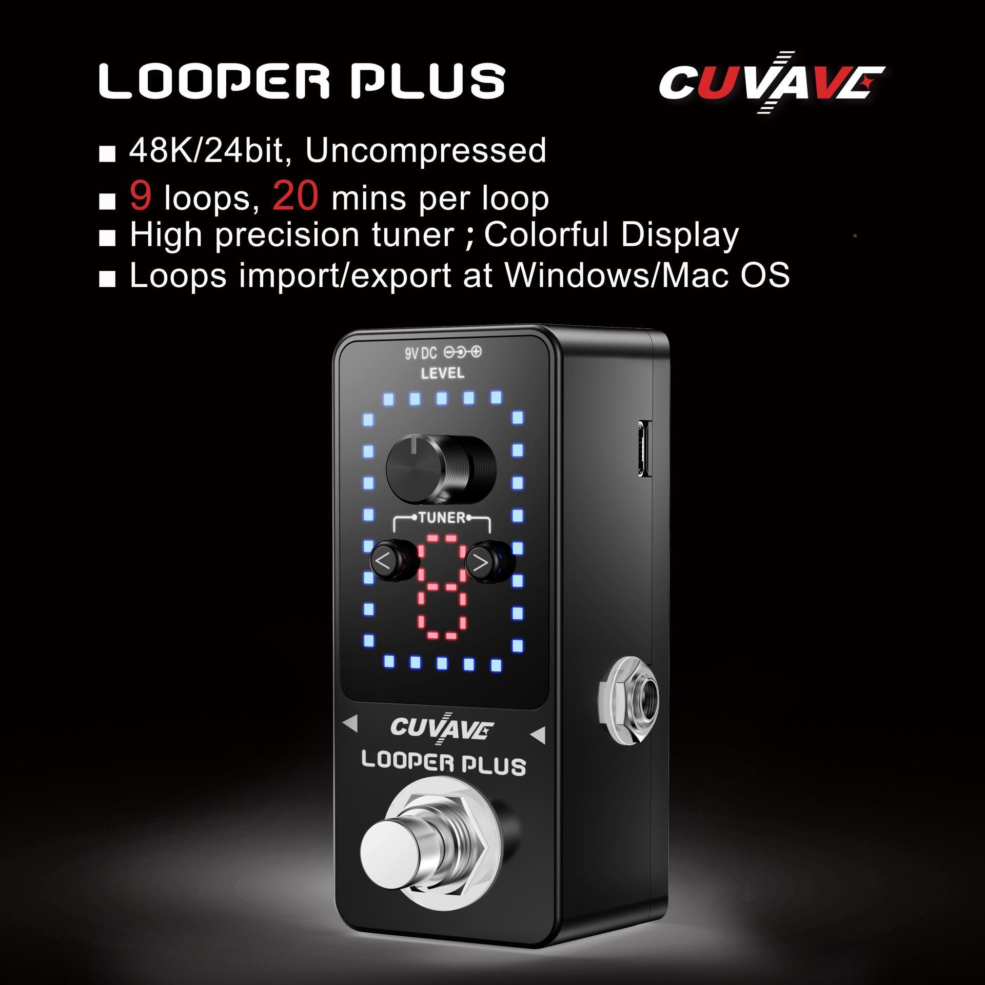 UAVCE LOOPER Plus 录音乐句环循电木LOOPER P吉他调V音单块效果