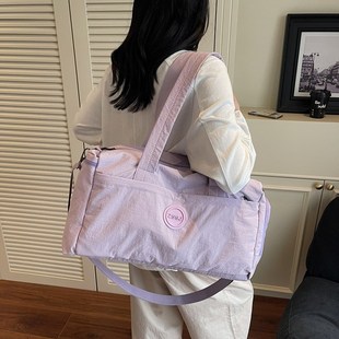 大容量旅行包女新款2025短途旅游出差收纳行李包男V手提轻便健身