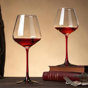 家用奢华高档醒酒器玻璃大号葡萄酒高脚杯子酒具 勃艮第红酒杯套装