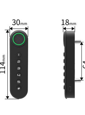 点F021智能属指纹密码锁抽屉储物拉寄奇存箱柜办公家具金手更衣柜