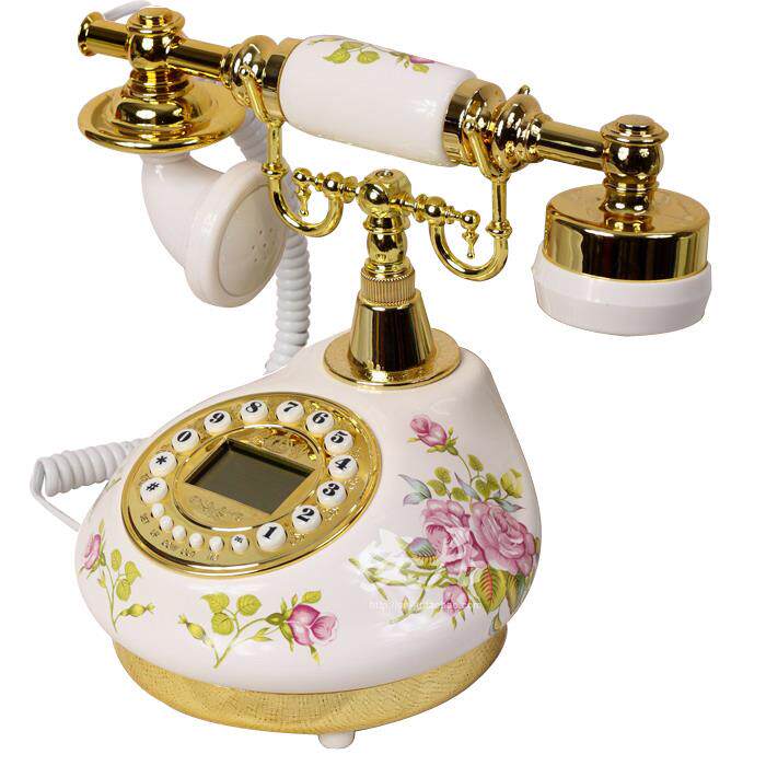 TJ仿古电话机光免座提版来电存背储功JSD-12能有绳电话欧式复古Q