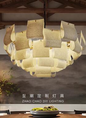 新中灯式饭厅定古制吊客厅主灯宋代美BKC学日覆禅意茶室包式厢创