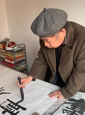 隶书公书法定制手写毛笔真客厅迹办茶室书房HNJ装饰新中式书画挂