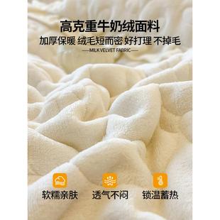 秋冬季法式思蕾丝牛奶绒花边款床裙10.24&恋夹棉厚梦法加莱绒席床