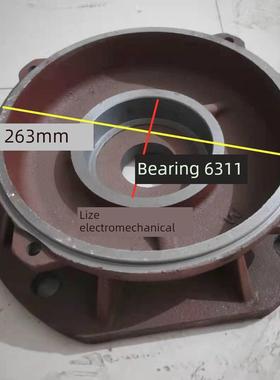 抛丸电端机盖160非标准6垂直法兰机端VZK盖11-15Kw加厚垂直盖11轴