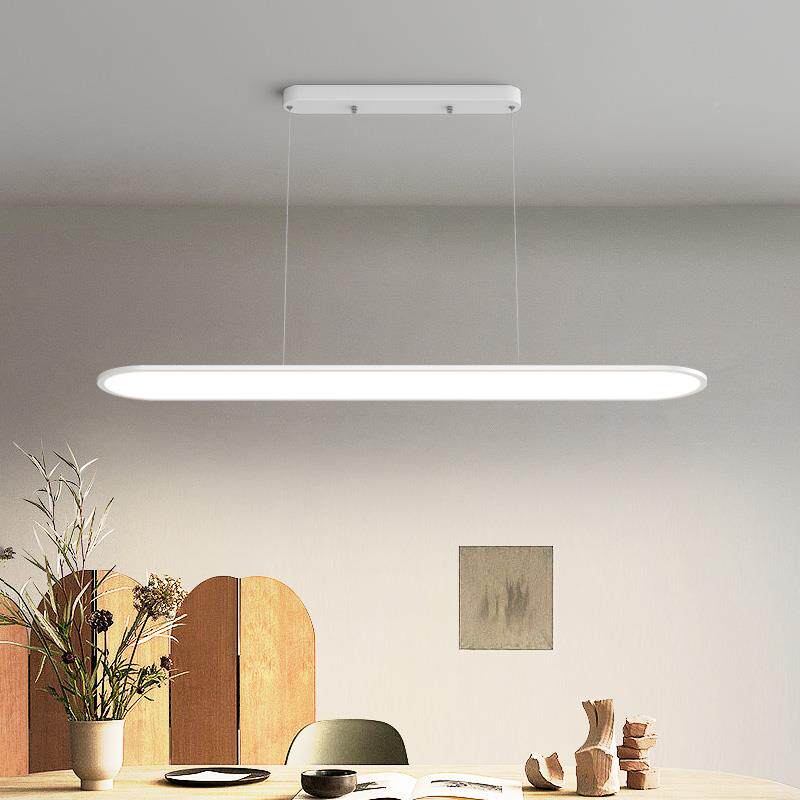 护眼餐厅吊灯谱全光条一字客长厅简书房现代简约极餐桌灯具11OQG5