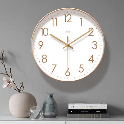 北欧ins7089女心挂钟厅简用约创意时少钟经典时尚挂表家超静客音