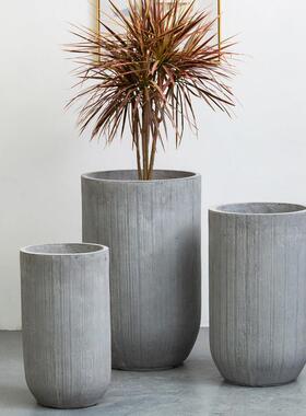 北落地高创意绿萝筒水泥花盆大号户特大外OAI花室内园庭院园林景