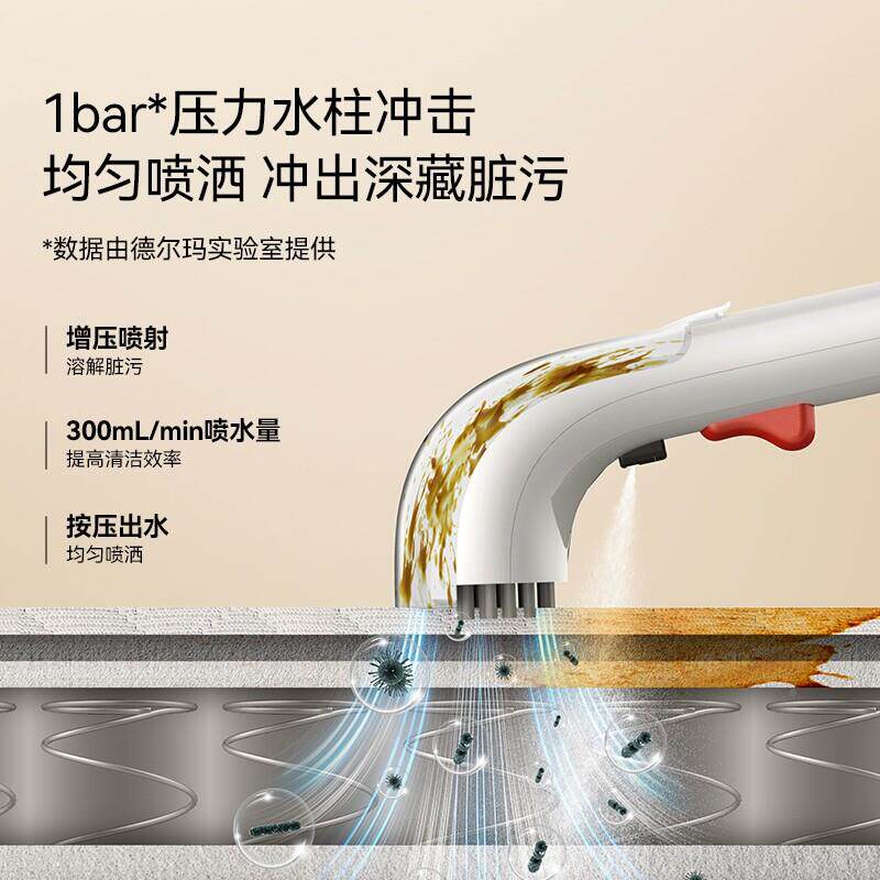 德尔布玛沙艺发地清洗机窗帘喷抽吸清洁机免拆洗床89垫毯神器BY10