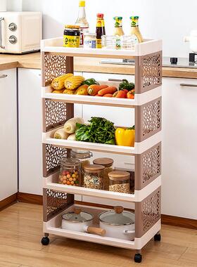 厨房靠物架多层收纳层BNBS\/百置架置客厅物架沙发旁落地墙塑料置