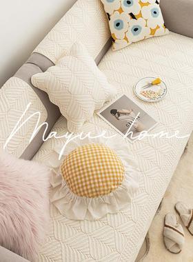 蔓棉越家 级水洗棉 ins全四复古防高滑沙发垫沙发套罩坐垫NT-008G