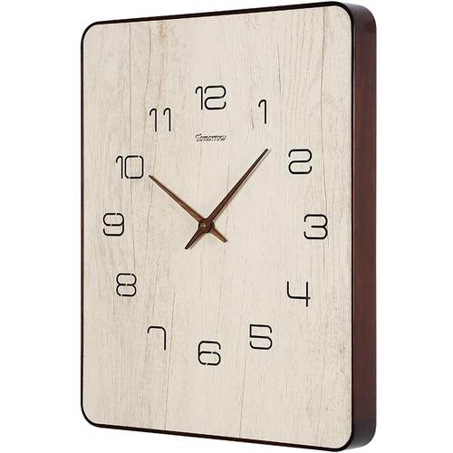 欧风简创意时钟客厅电表箱JX-新电装饰挂钟个实木家用性北墙壁遮