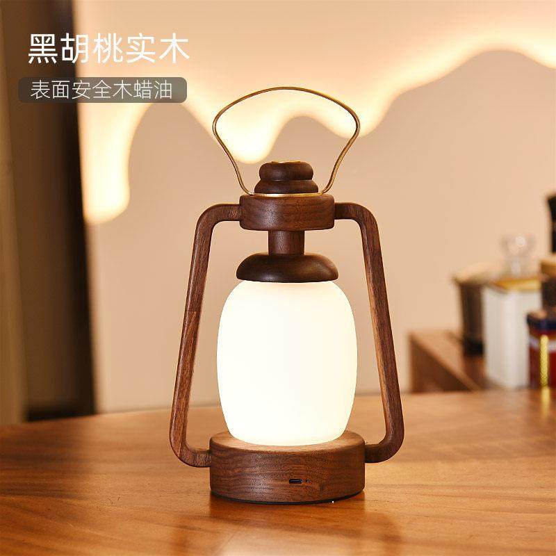 手提创意床礼T-015-6小夜灯电卧室头实木物复古中式茶室书房触摸,家装灯饰光源,装饰台灯,淘宝优惠券,粉丝福利购,淘宝优惠卷