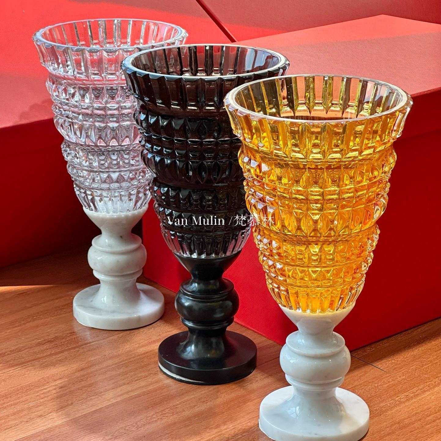 欧式水居家晶花插花装饰高端瓷瓶器客厅玄桌关面Van Muli摆件设计