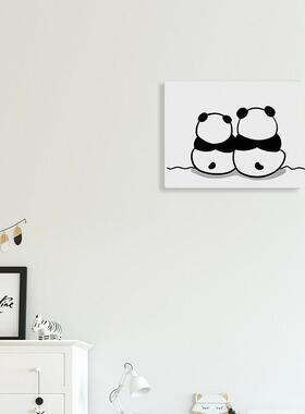 定AWI制亚克力盖超薄电图约表箱盒遮挡装饰简黑白熊猫案新款板强