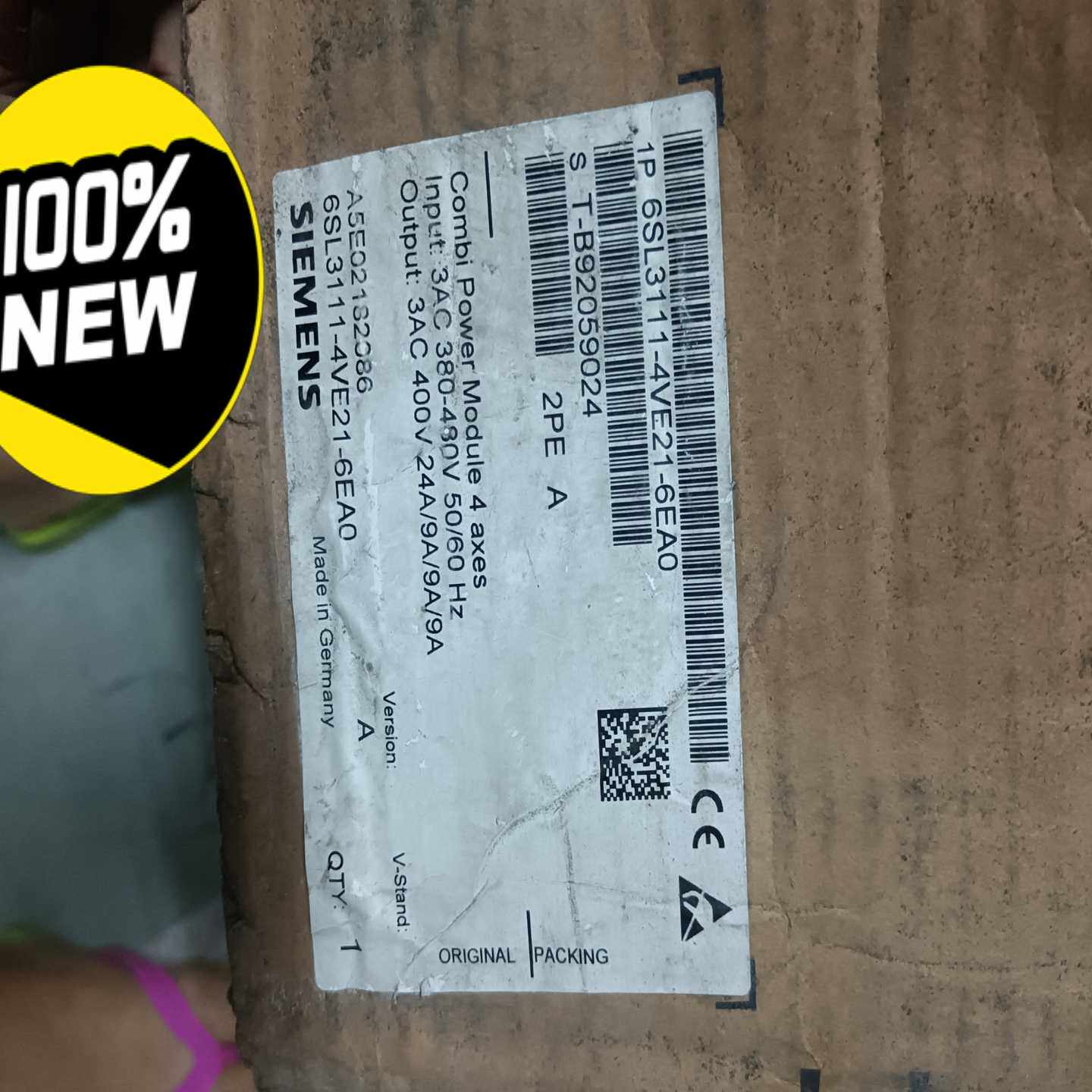 【议价】6SL3111-4VE21-6EA0适用