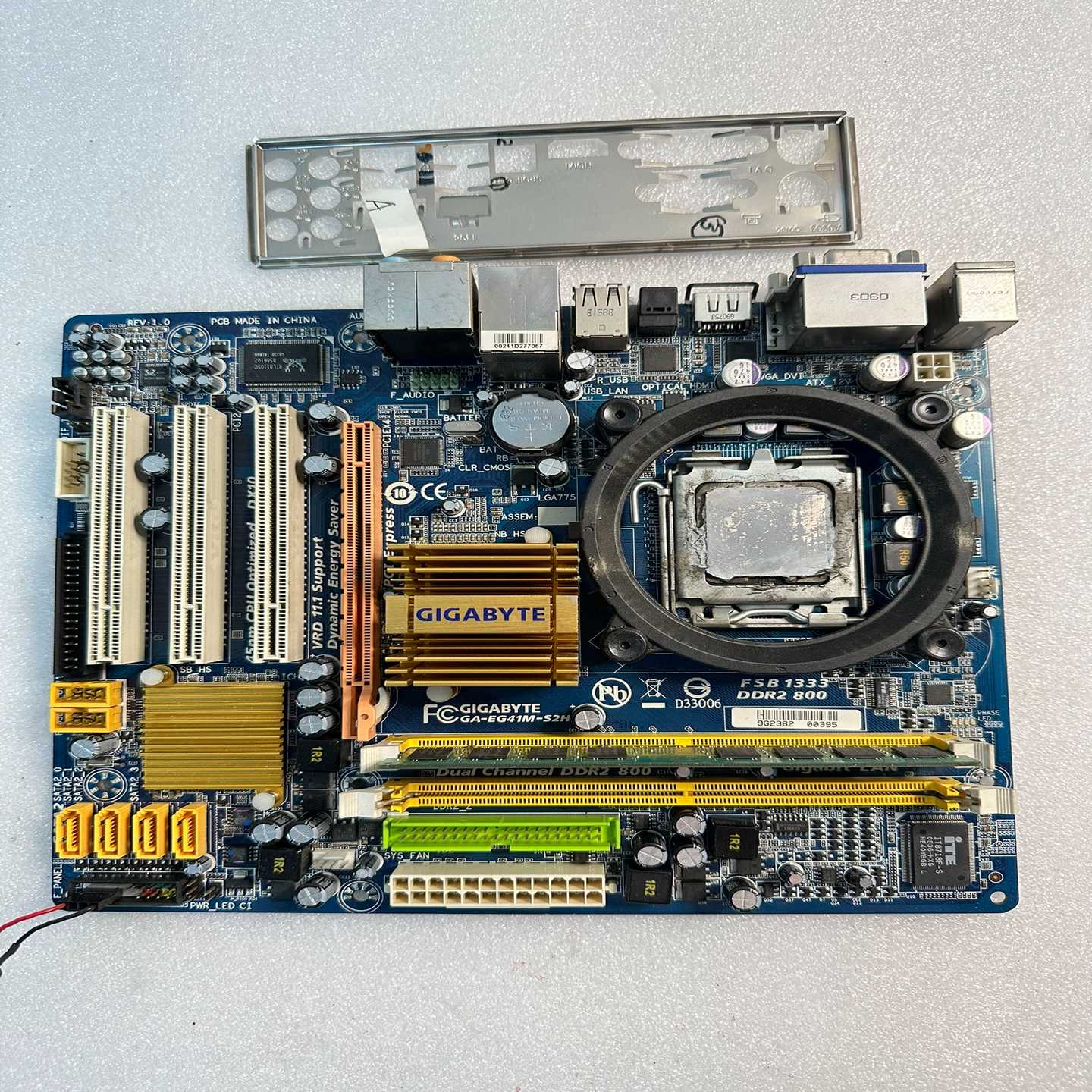 议价技嘉G41主板GA-EG41M-S2H,送内存,CPU,拆机