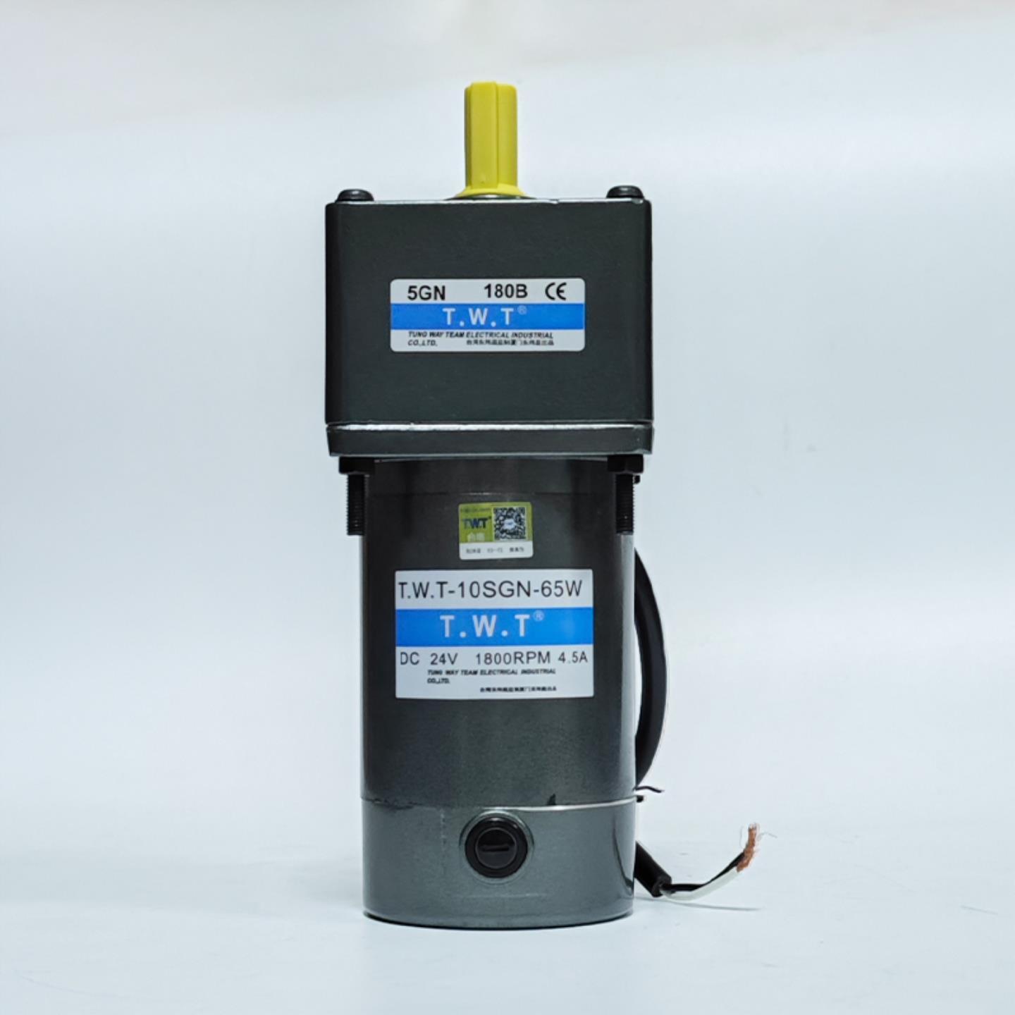 台湾东炜庭电机TWT-10SGN-65W DC24V 1800RPM减速电动机5GN180B