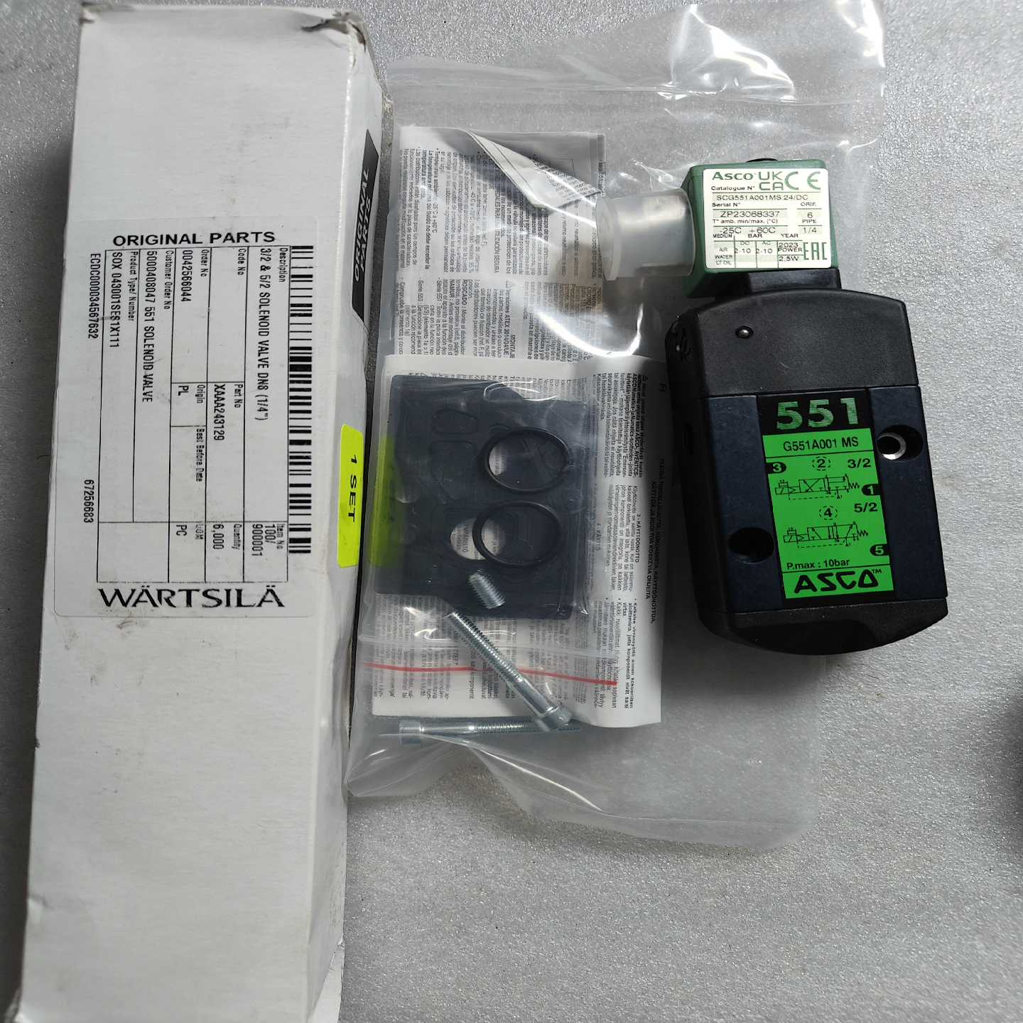 询价ASCO电磁阀G551A001MS电磁阀原厂