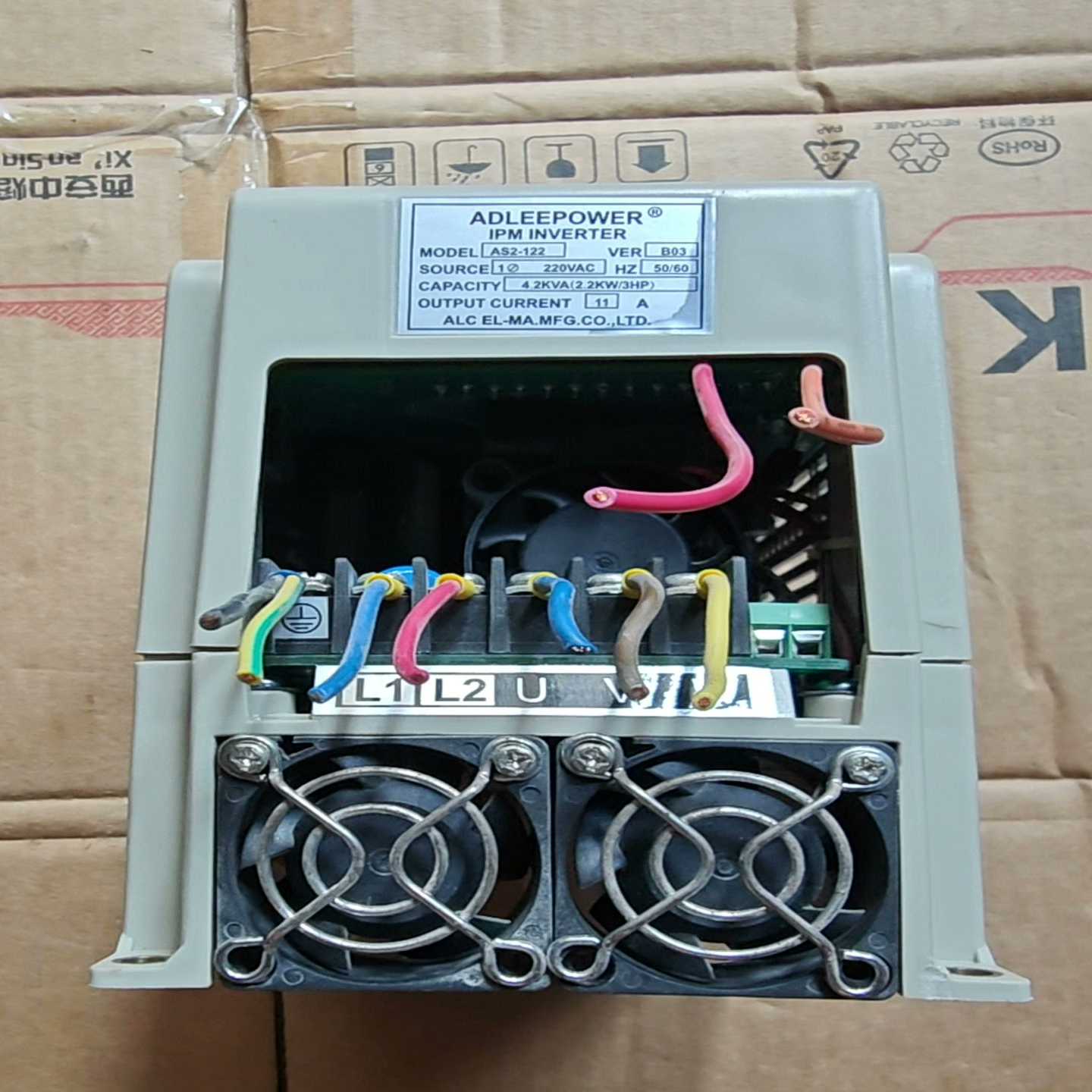 咨询-爱得利变频器AS2-1222.2KW，220V拆