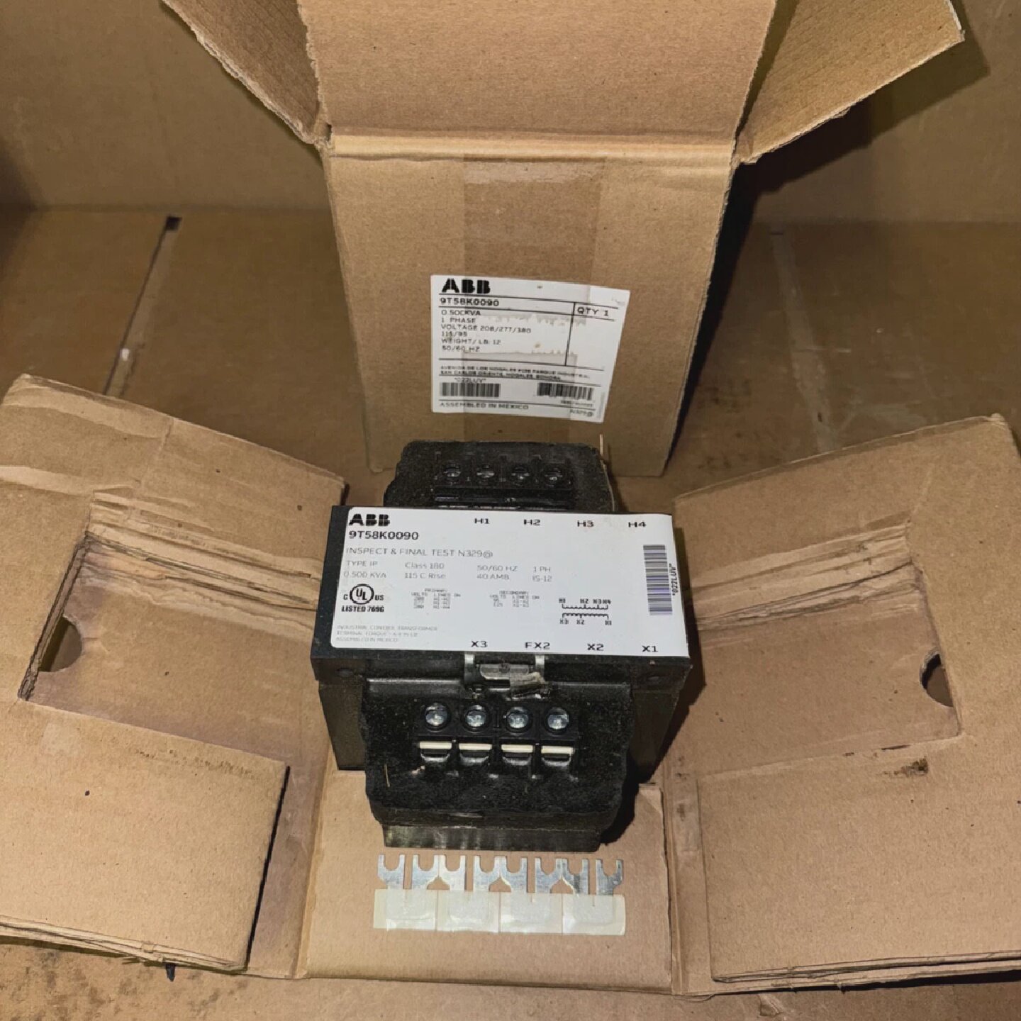 ABB9T58K00900.5KVA变压器5060HZ全新开箱优惠