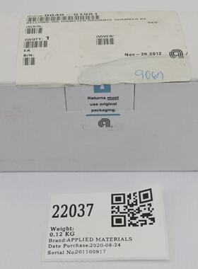 22037应用材料BELLOWS750DIAMETERRADIANCECHMBRRT全新004001981