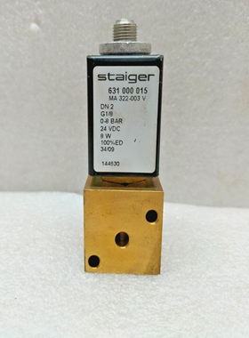 STAIGER631000015SOLENOIDVALVE0-8BAR-24VDC-G18-8W