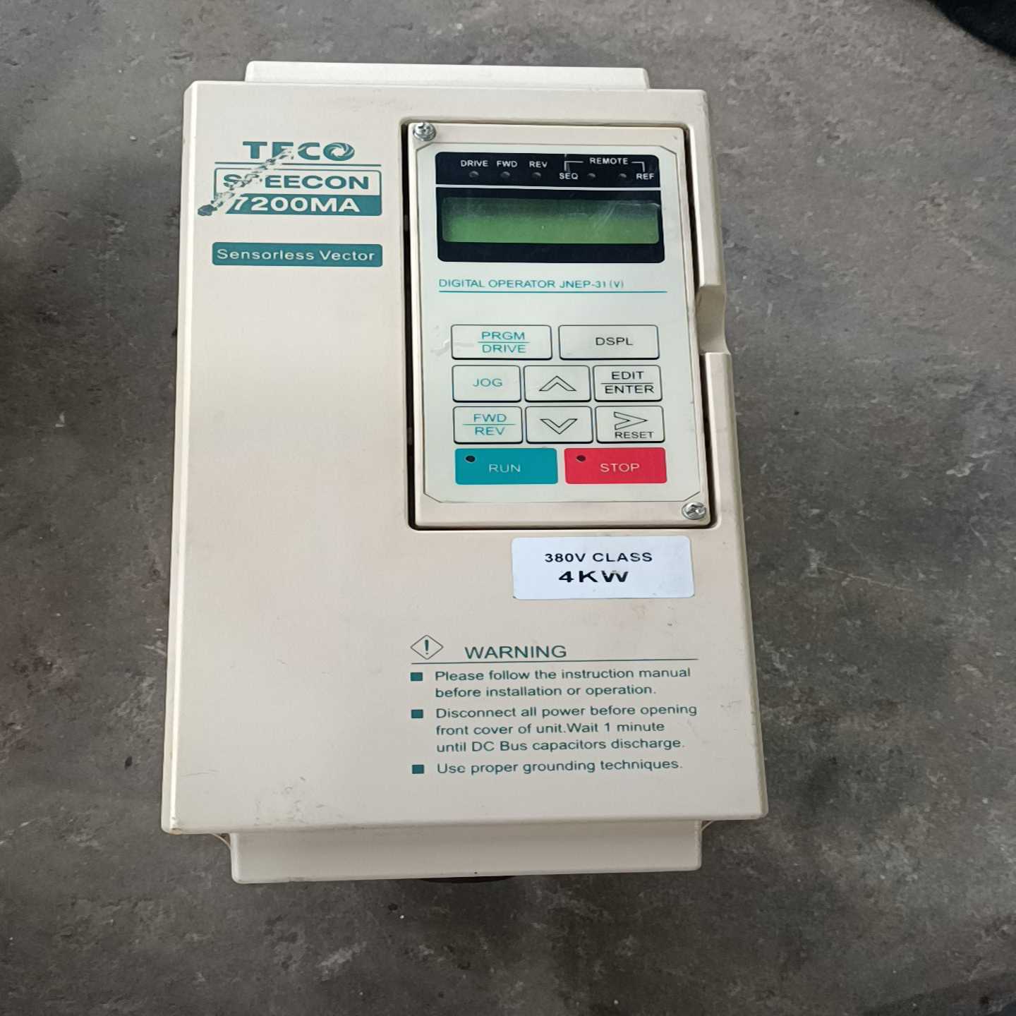 议价东元变频器，4千瓦，JNTMBGBB0u005AZ-OM，拆现货/维修