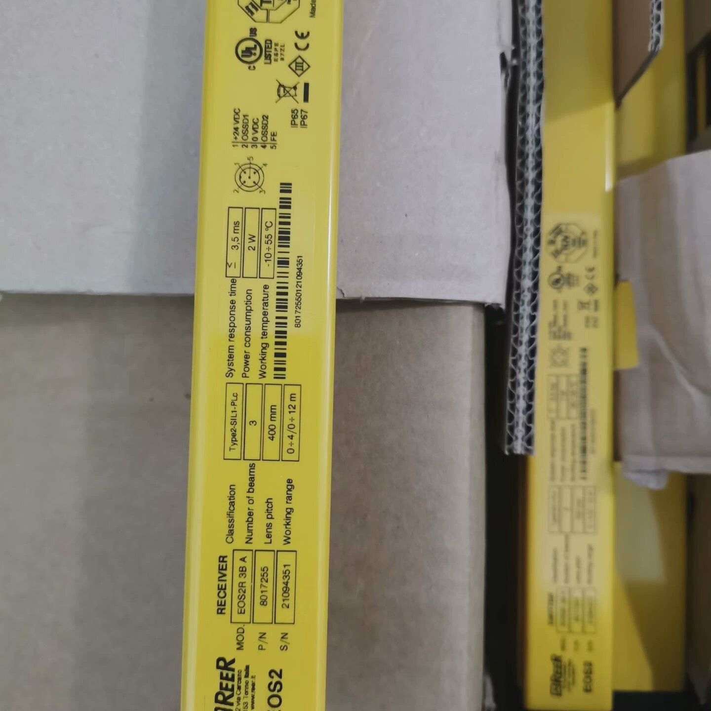 寻XREER睿奥多光束安全光幕EOS23BA原装进口质量