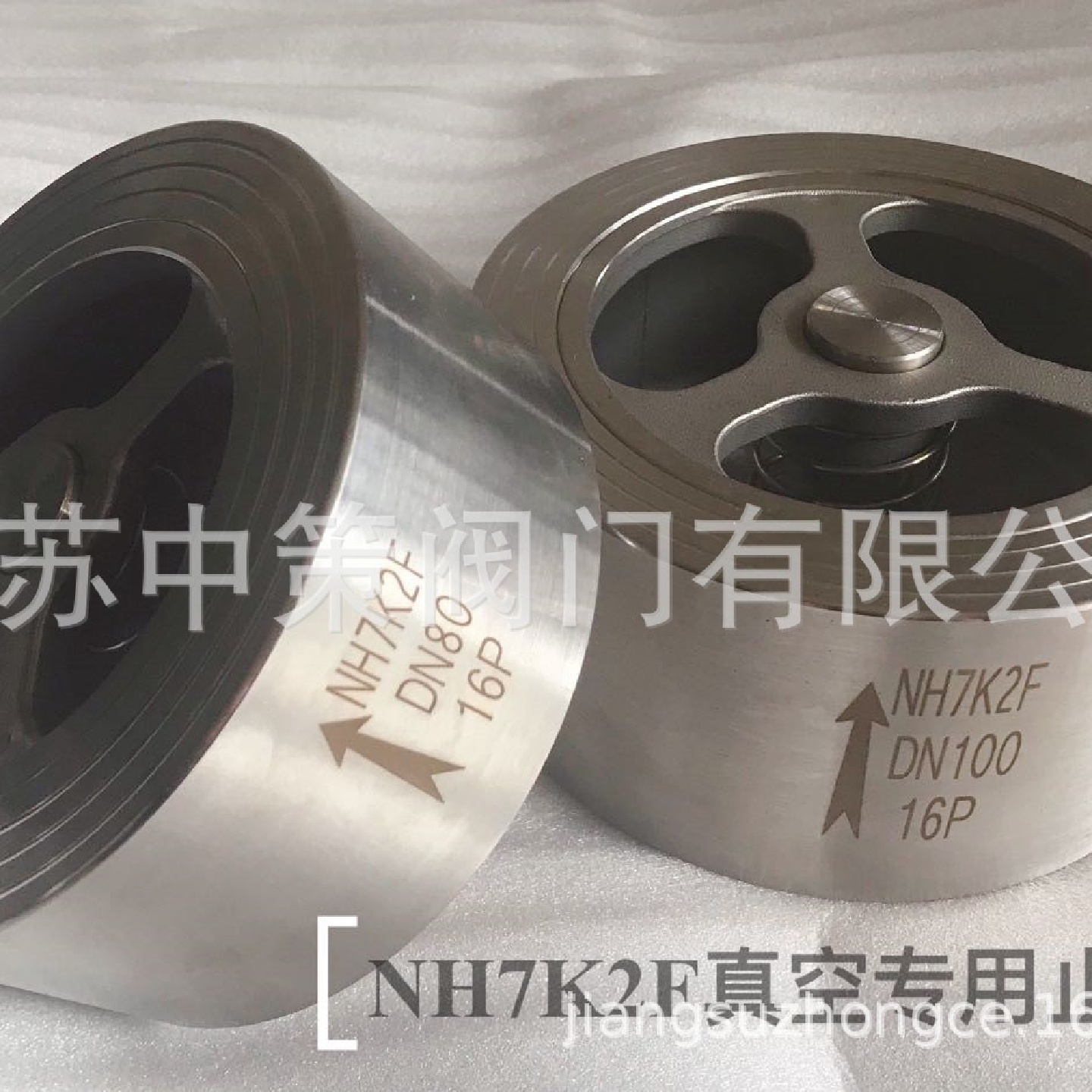 NH7K2F-16P不锈钢真空止回阀对夹式真空单向阀逆止阀DN15-200