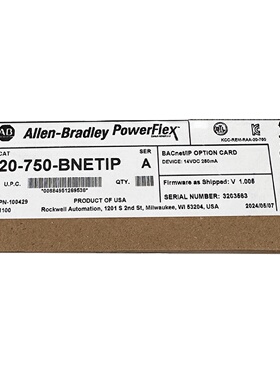 议价美国罗克韦尔Allen-Bradley20-750-BNETIP变频器配件全新质保