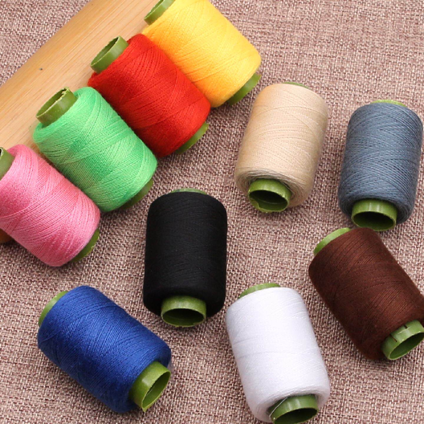 彩色家用手工缝纫线机线针线套装手缝针缝衣线白色修补线细线配件