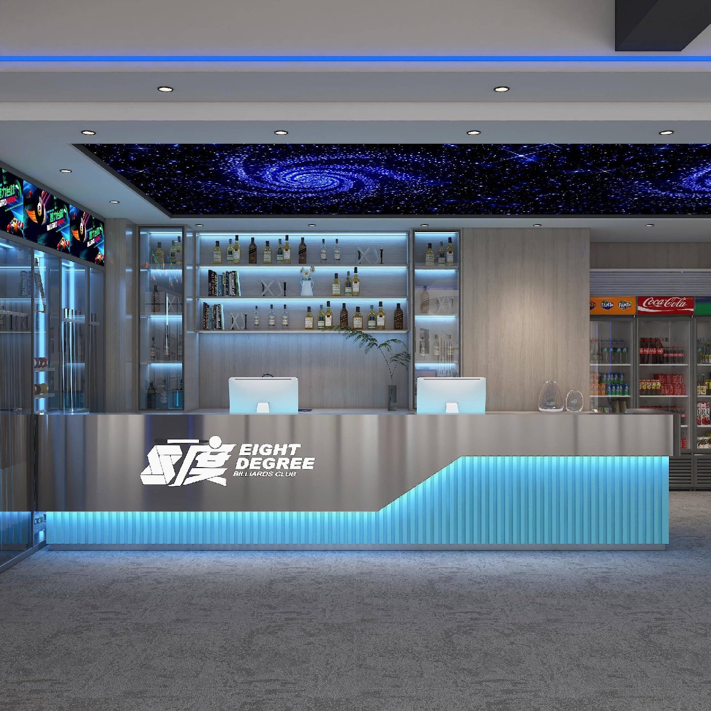 工业风饭店收银台柜台台球厅吧台桌民宿酒店养生馆茶楼前台接待台