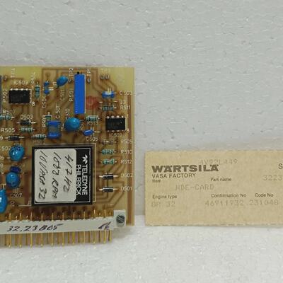 Wartsila 2V72H1143 NDECARD 3223B000500 Engine Speed Control