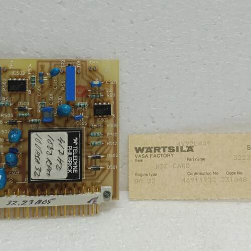 Wartsila 2V72H1143 NDECARD 3223B000500 Engine Speed Control