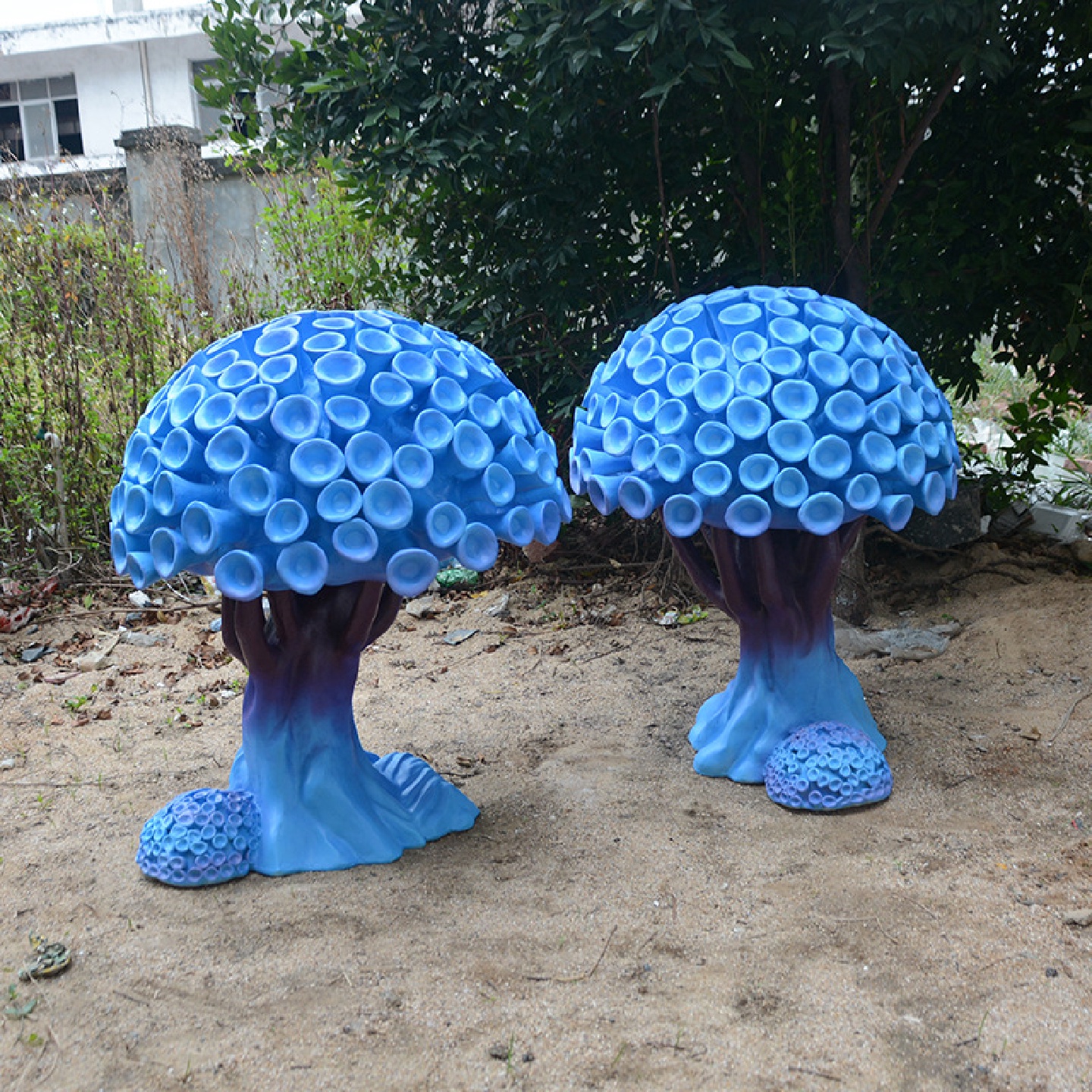 玻璃钢珊瑚树雕塑海洋主题水景游乐园景观雕塑海洋动植物美陈摆件